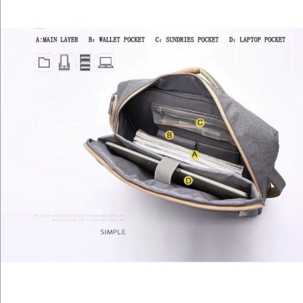 💥BEST SELLER💥Gray Backpack Antitheft - Picture 9 of 10